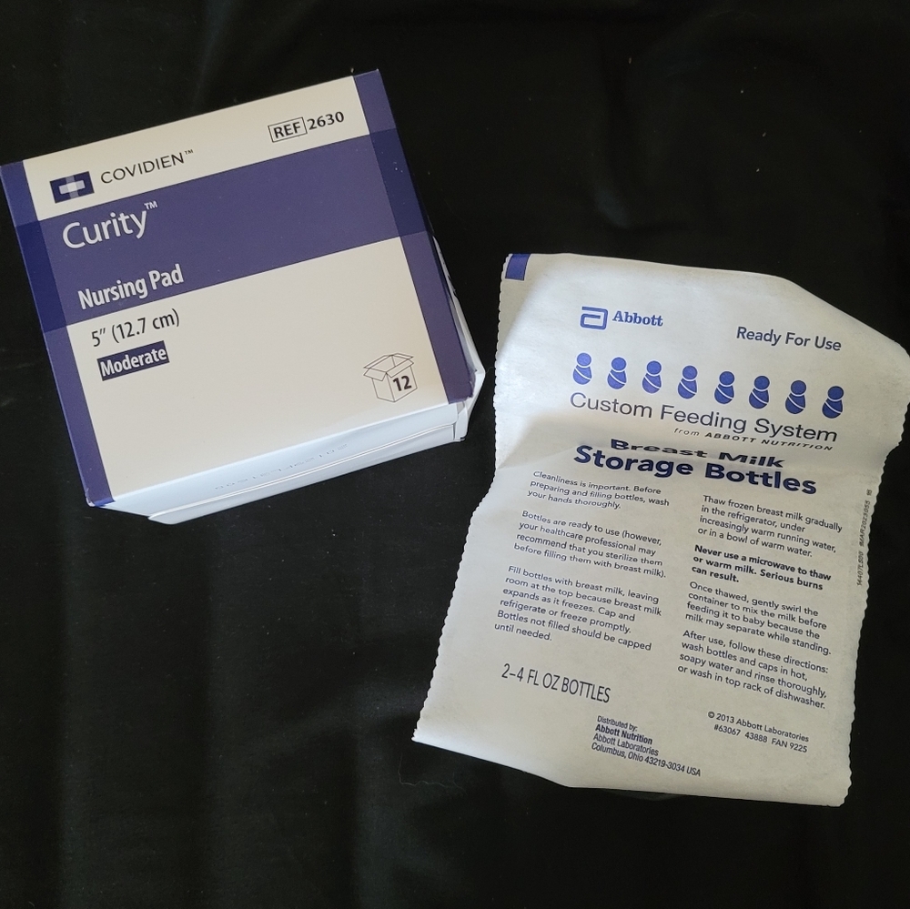 5/$13 NIB Nursing Pad & Breast Milk Storage Bottles